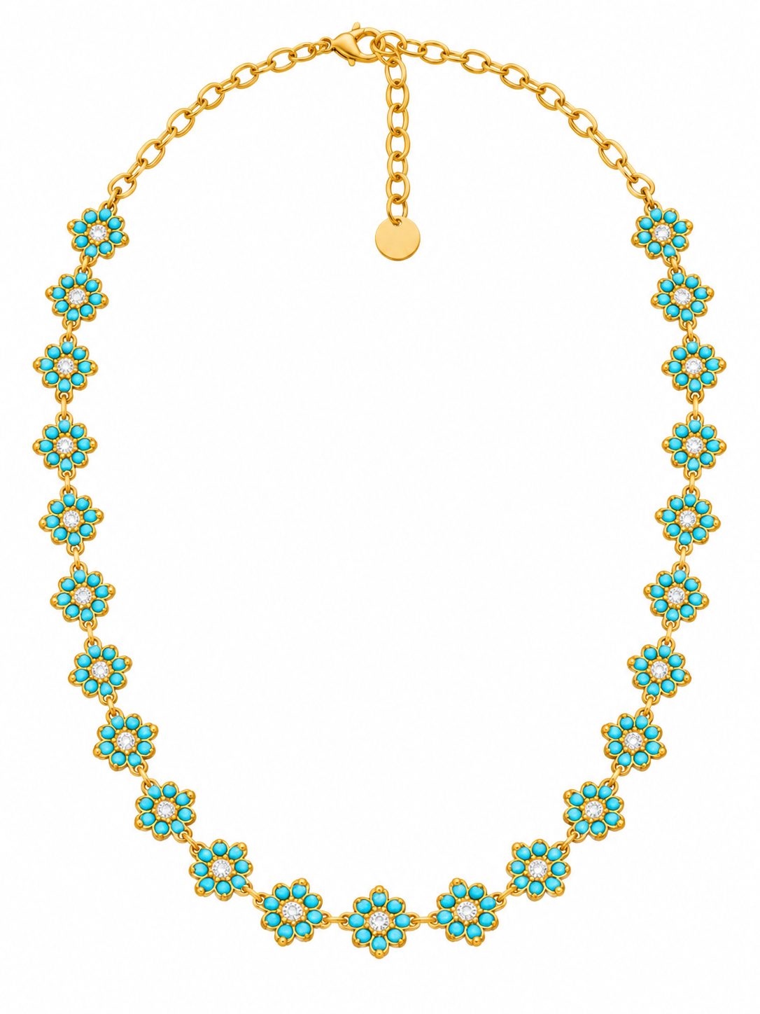 Collier princesse turquoise
