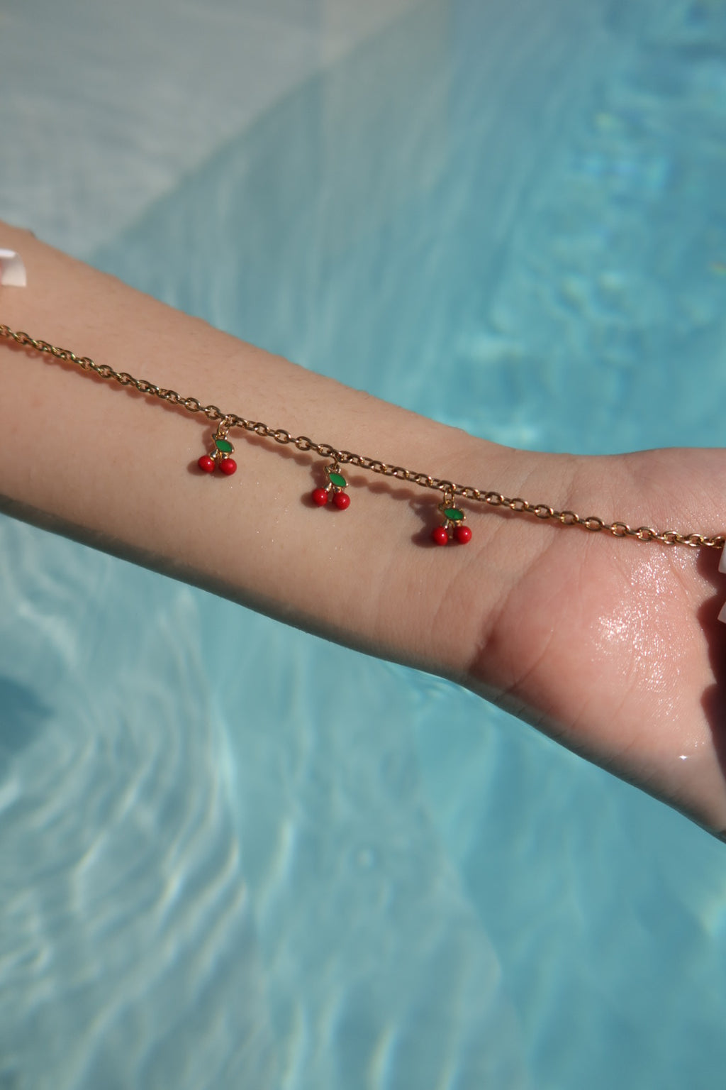 Bracelet de cheville cerisa