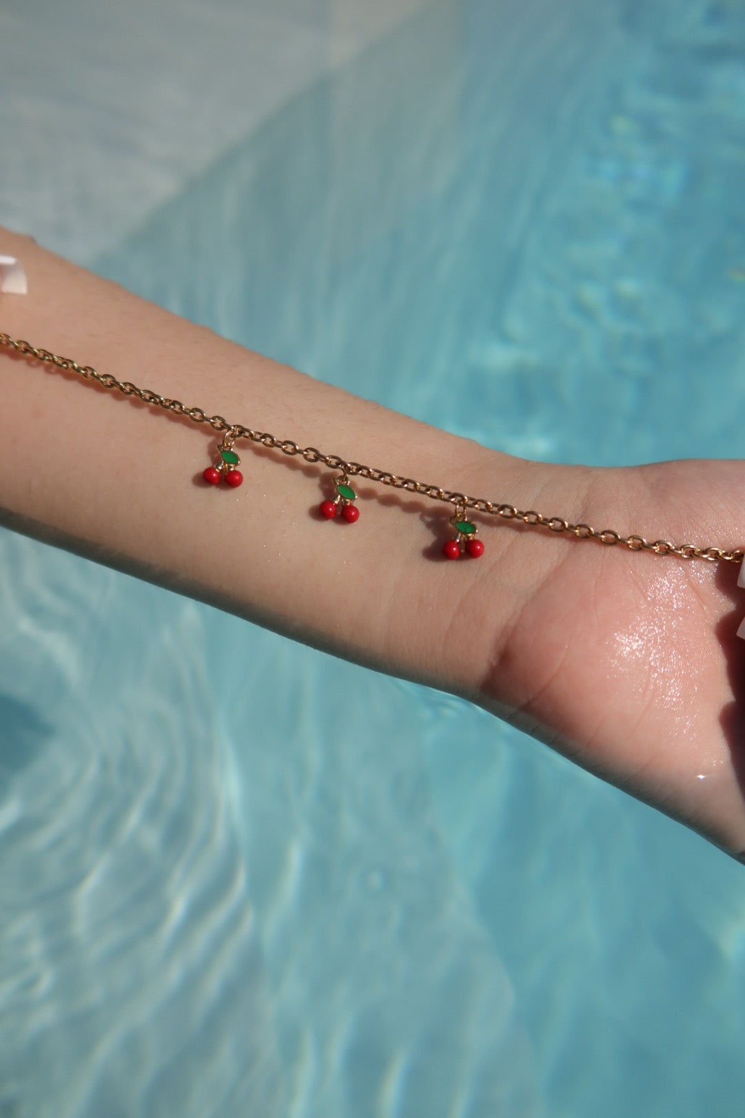 Bracelet de cheville cerisa