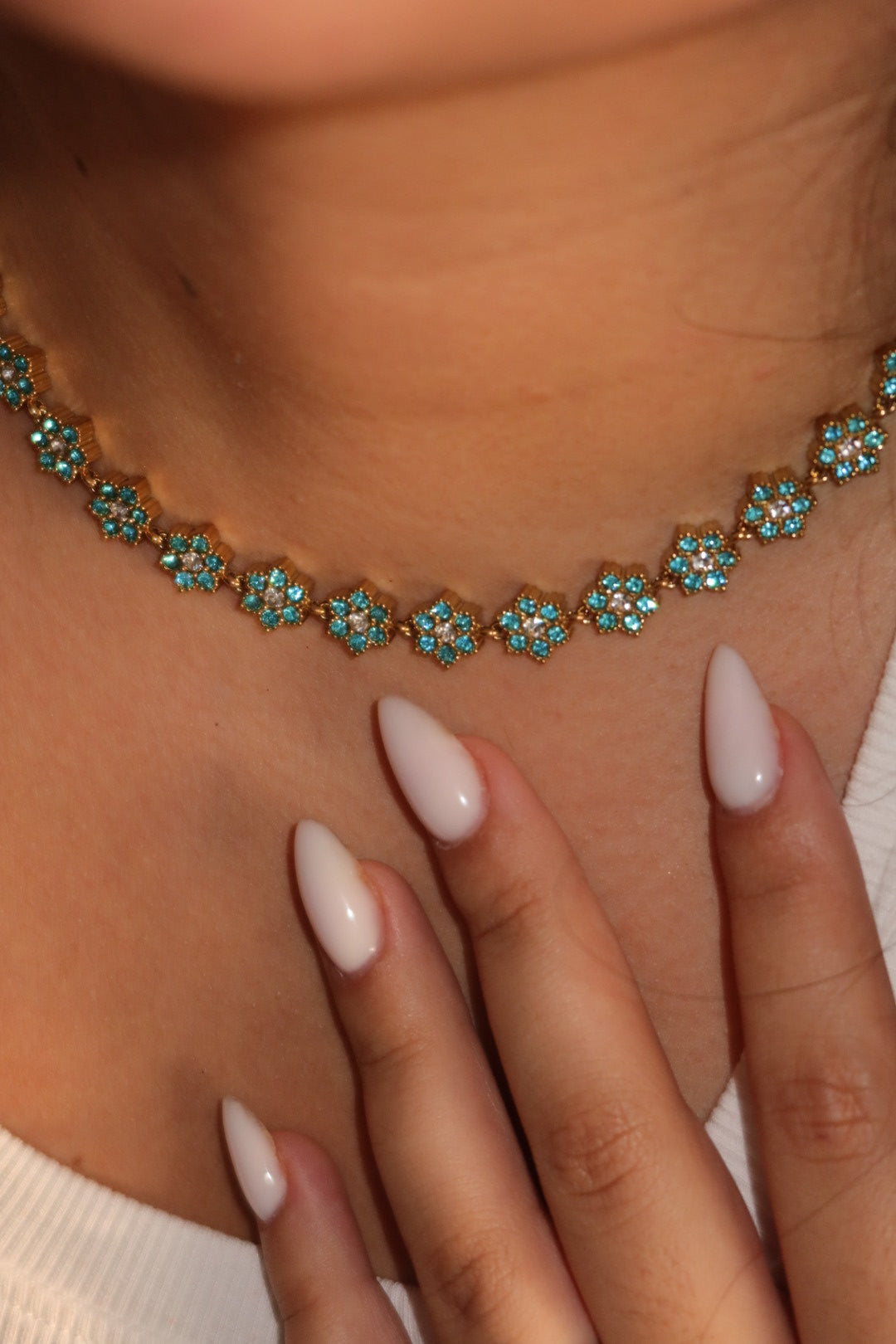 Collier princesse turquoise