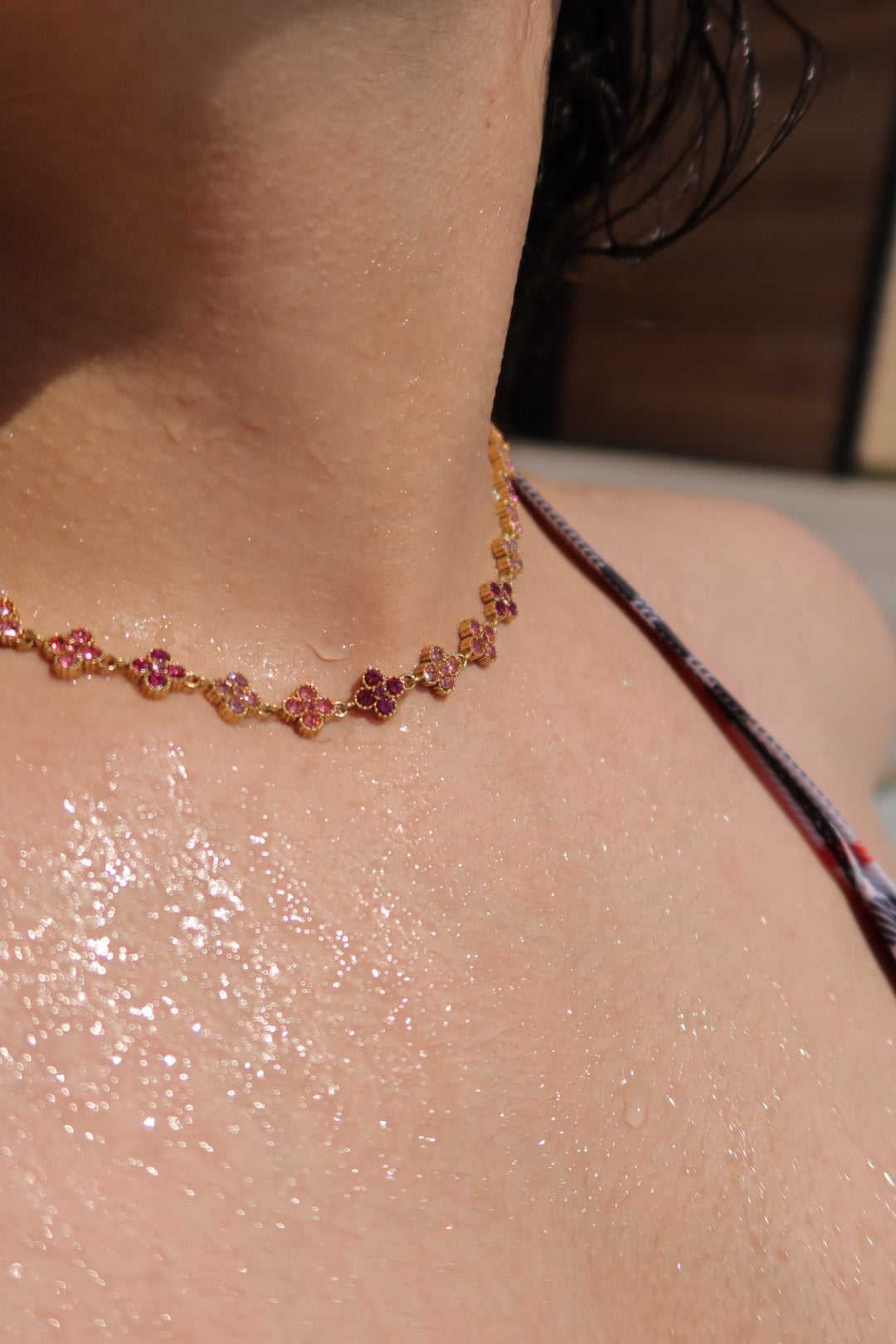 Collier prestige rose