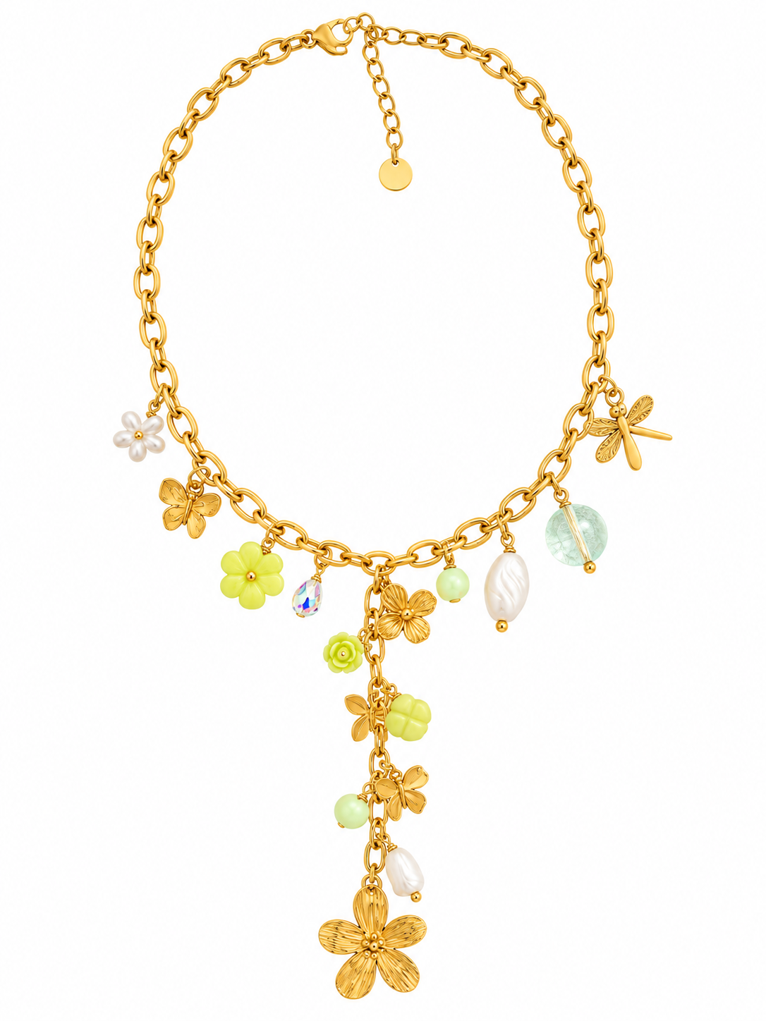 Collier princesse vert