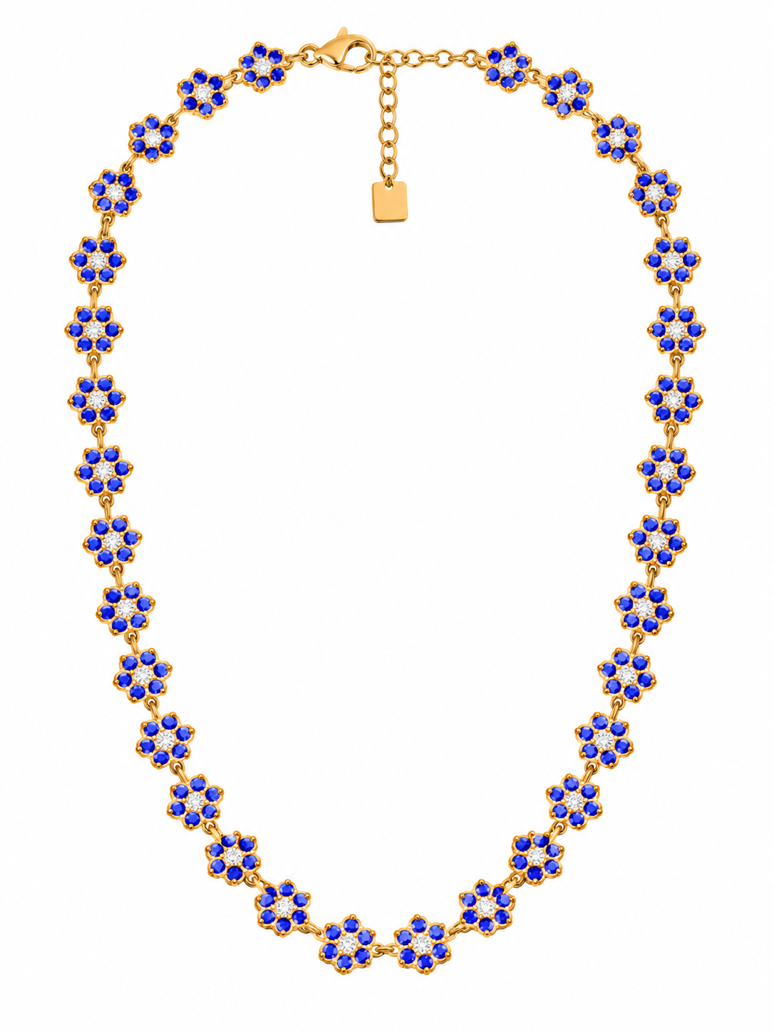 Collier princesse bleu marine