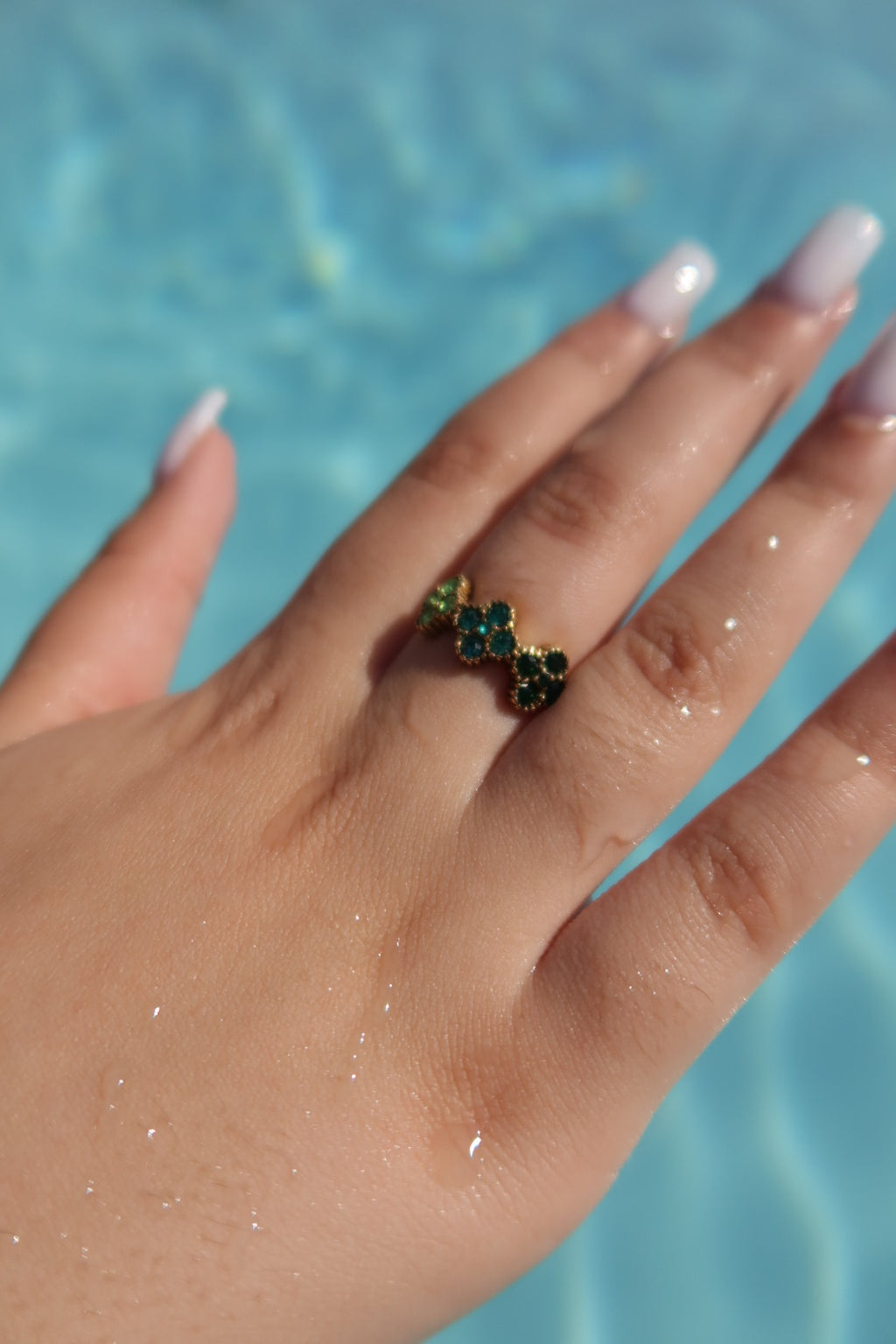 Bague prestige verte