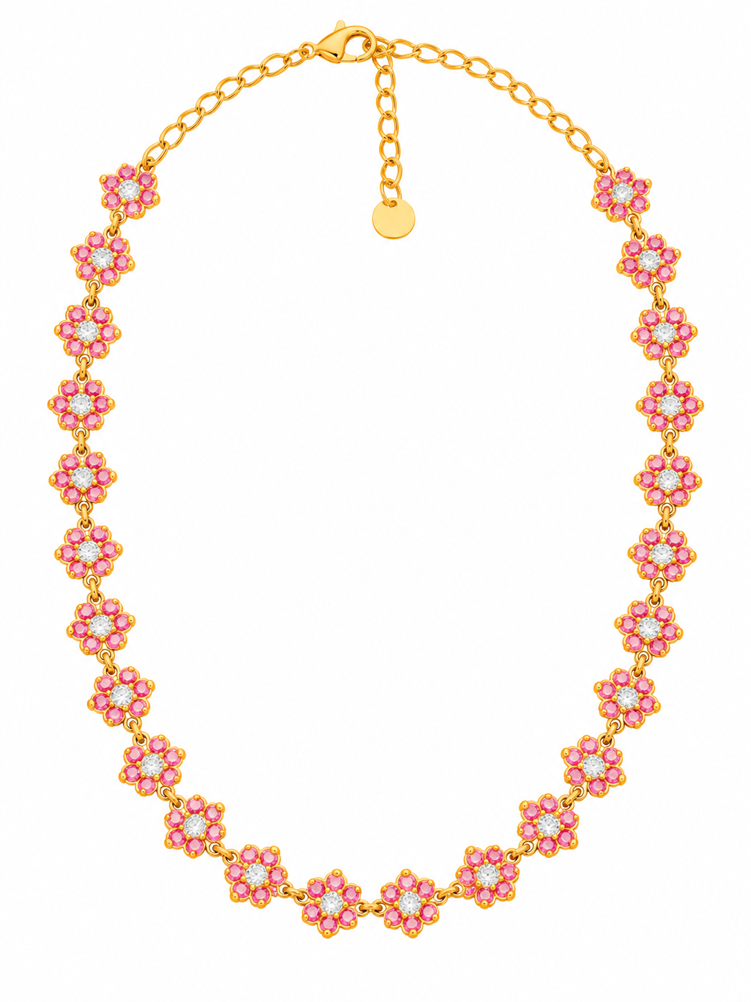 Collier princesse rose