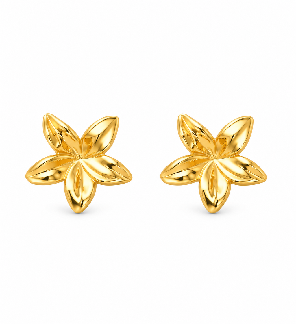 Boucle d’oreille lys
