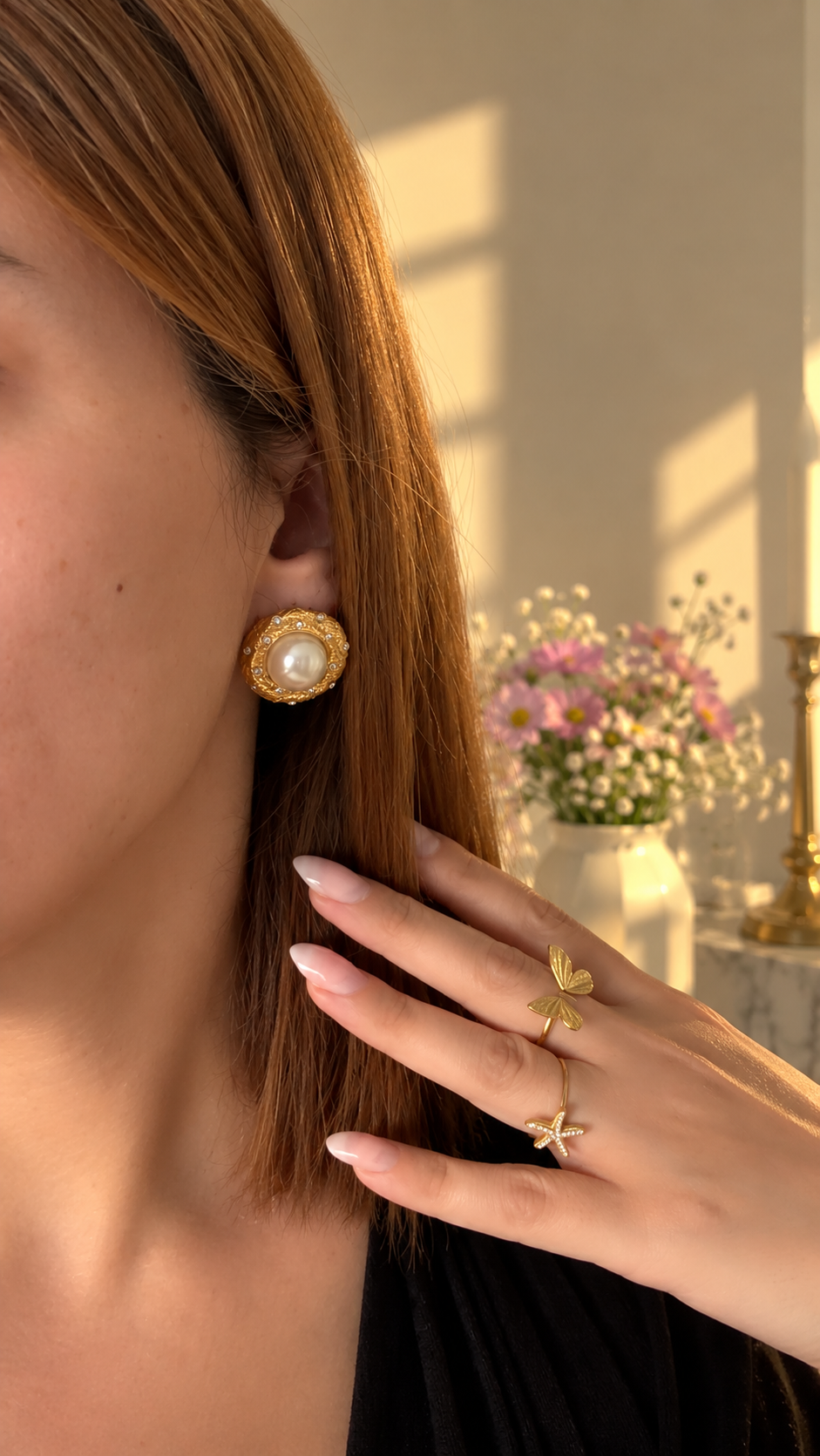 Boucle d’oreille Perlita ￼